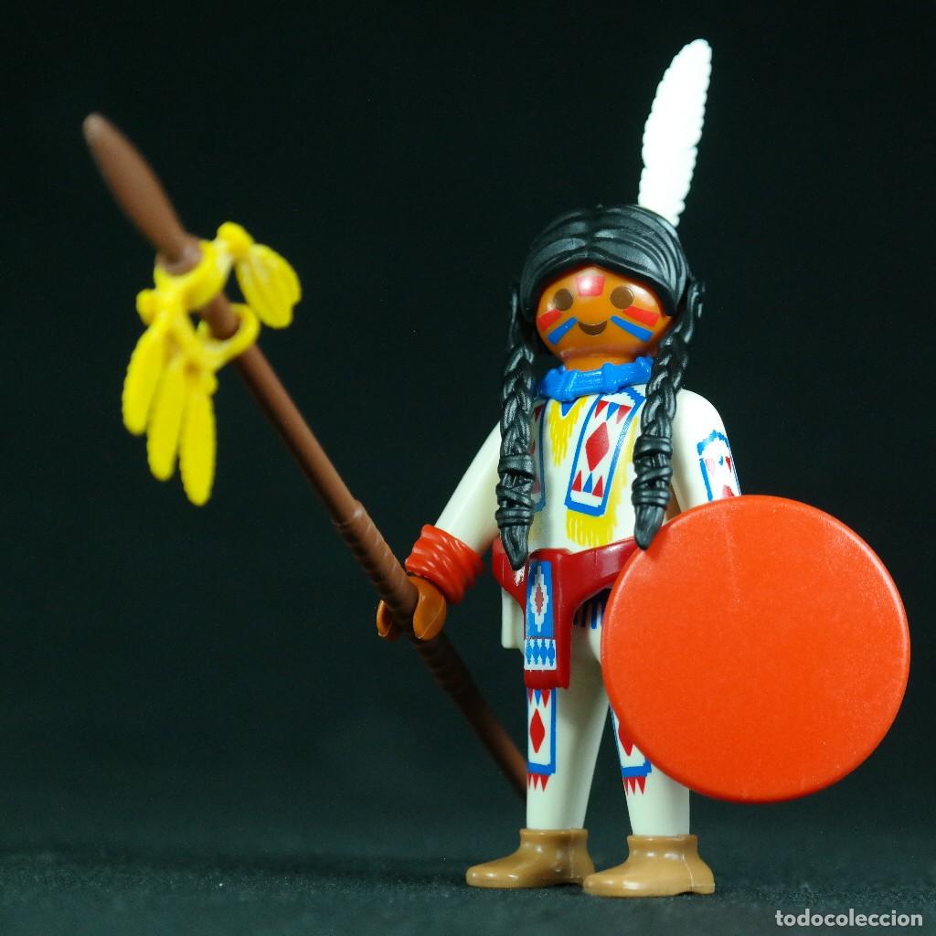 Playmobil: Playmobil indio con lanza y escudo ☼