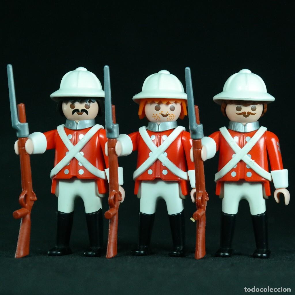 Playmobil: Playmobil 3 soldados ingleses camel corps ☼