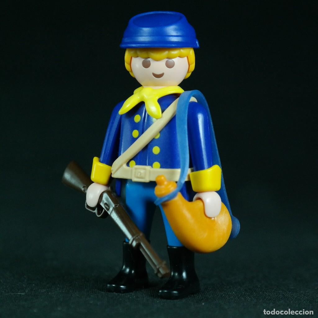 Playmobil: Playmobil soldado nordista con cantimplora ☼
