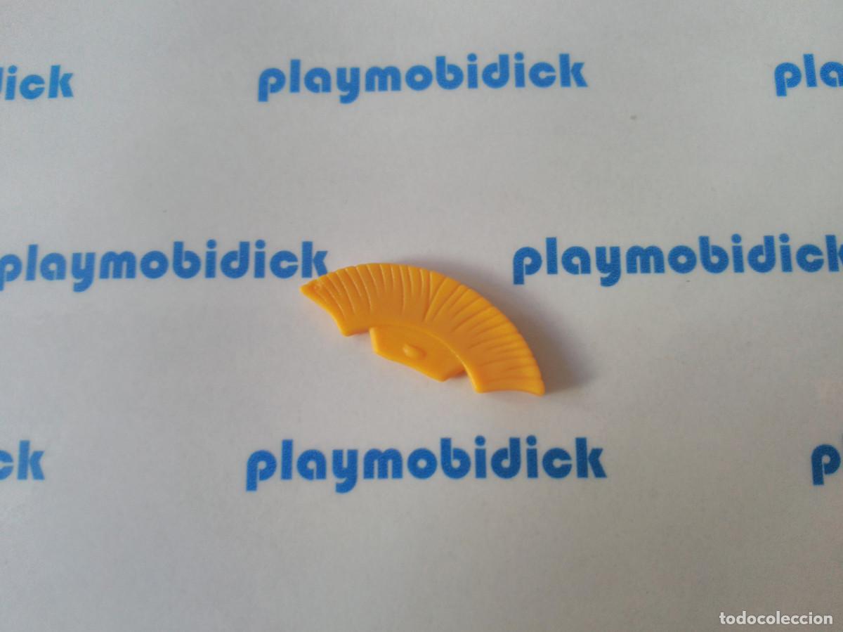 Playmobil: Playmobil pluma cresta amarilla penacho para casco romano belen