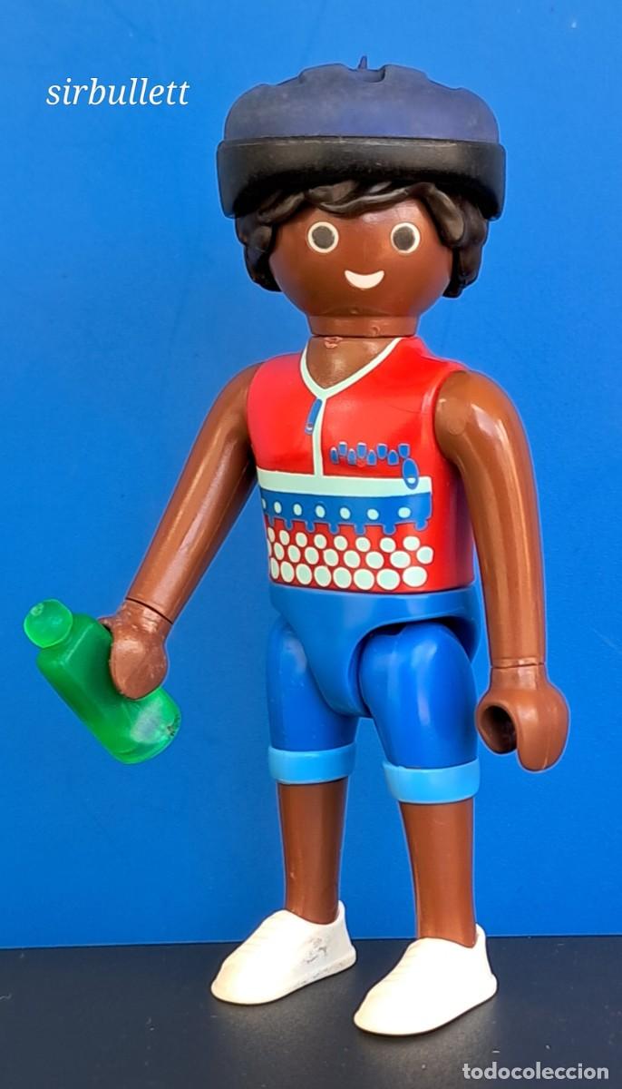 Playmobil: Figura Hombre Casco Ciclista. Playmobil. Deportista