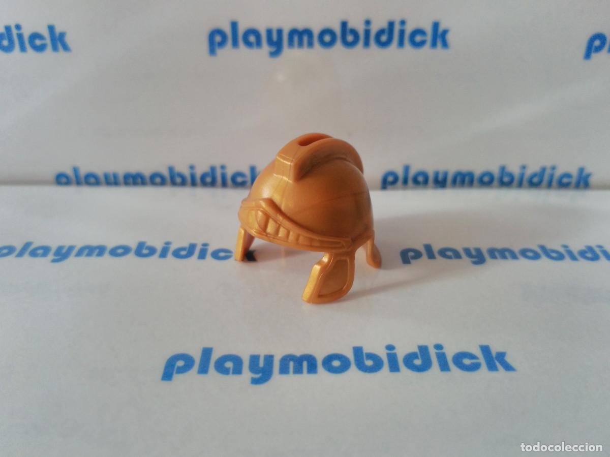 Playmobil: Playmobil casco romano dorado con abertura para cresta penacho belen legionario