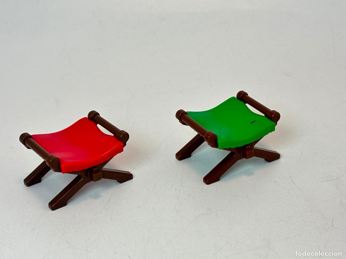 Playmobil: Playmobil lote banqueta verde roja