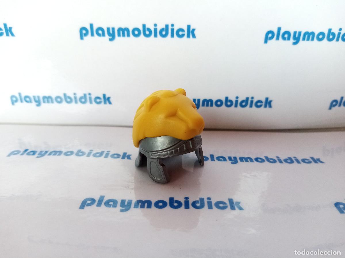 Playmobil: Playmobil casco romano gris claro con adorno forma leon belen legionario
