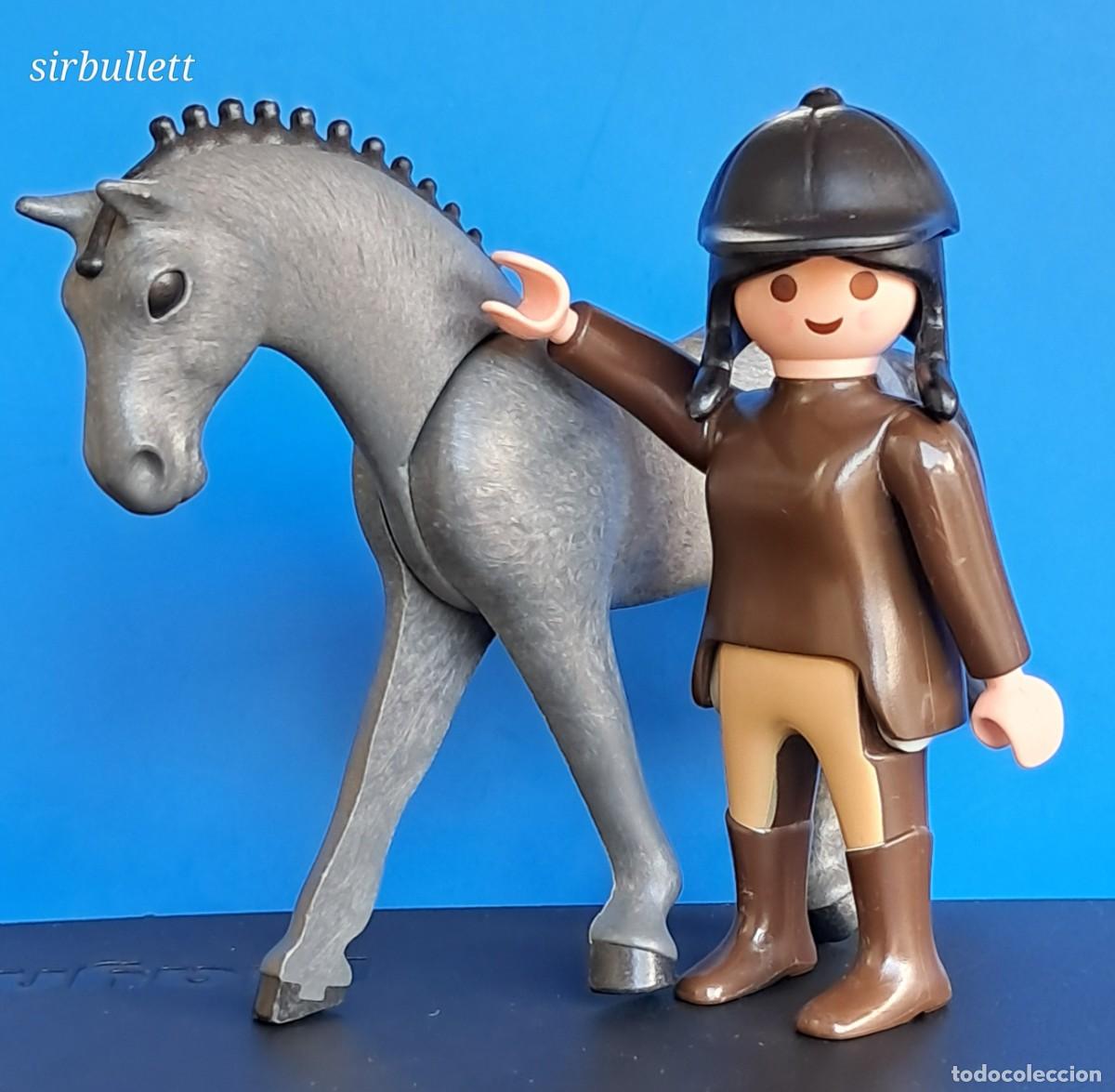 Playmobil: Figura Mujer y Caballo. Playmobil.