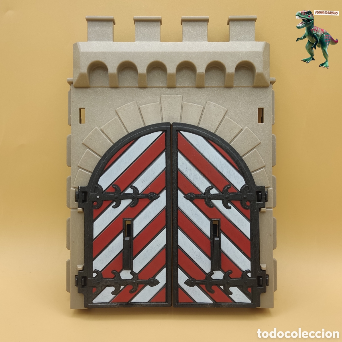 Playmobil: PLAYMOBIL 3667 porton de entrada puertas con tranca castillo medieval