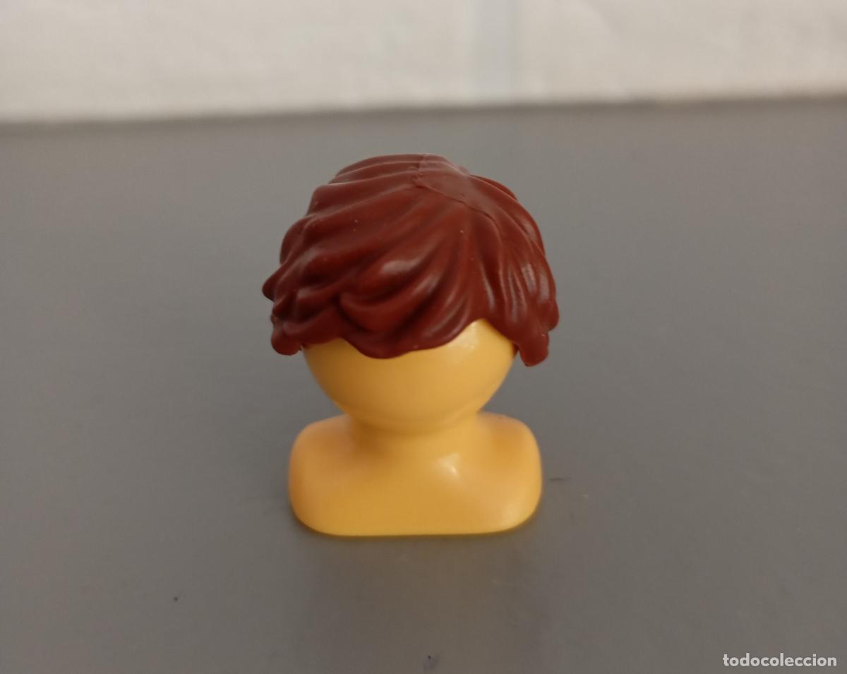Playmobil: D0083 Playmobil pelo chico casta&ntilde;o ondulado