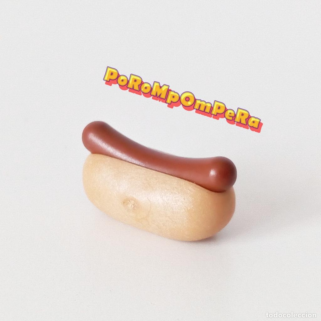 Playmobil: PLAYMOBIL hot dog perrito caliente comida hamburgueser&iacute;a puesto callejero mercado D9