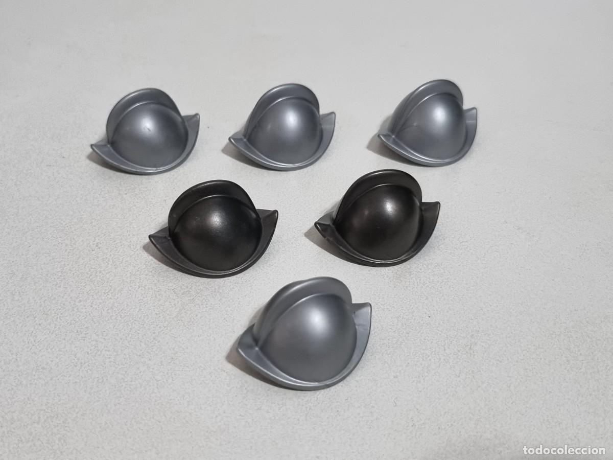 Playmobil: Playmobil 4294 4295 4684 4742 5894 Lote 6x Casco Soldado Espa&ntilde;ol Conquistador