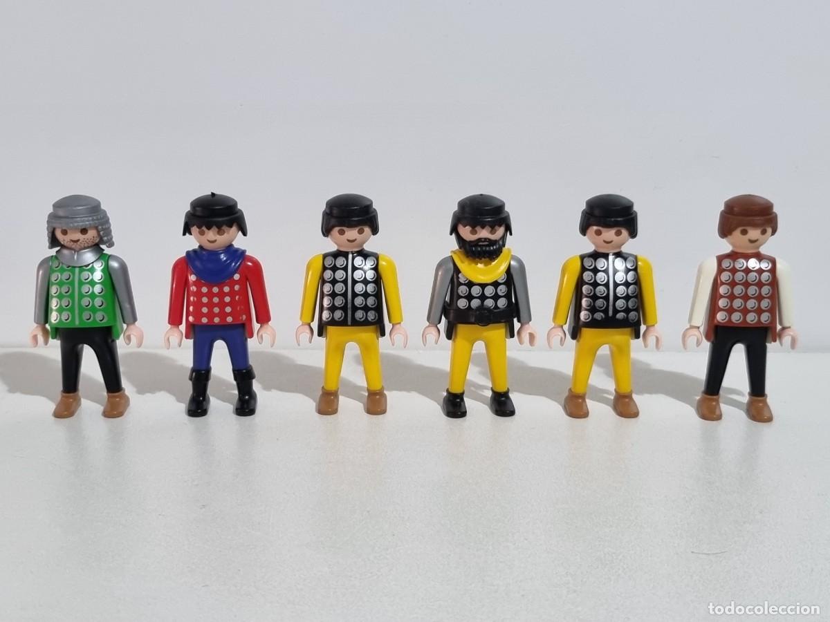Playmobil: Playmobil Lote 6x Caballero Guerrero Soldado Medieval Castillo Bastion Fortaleza