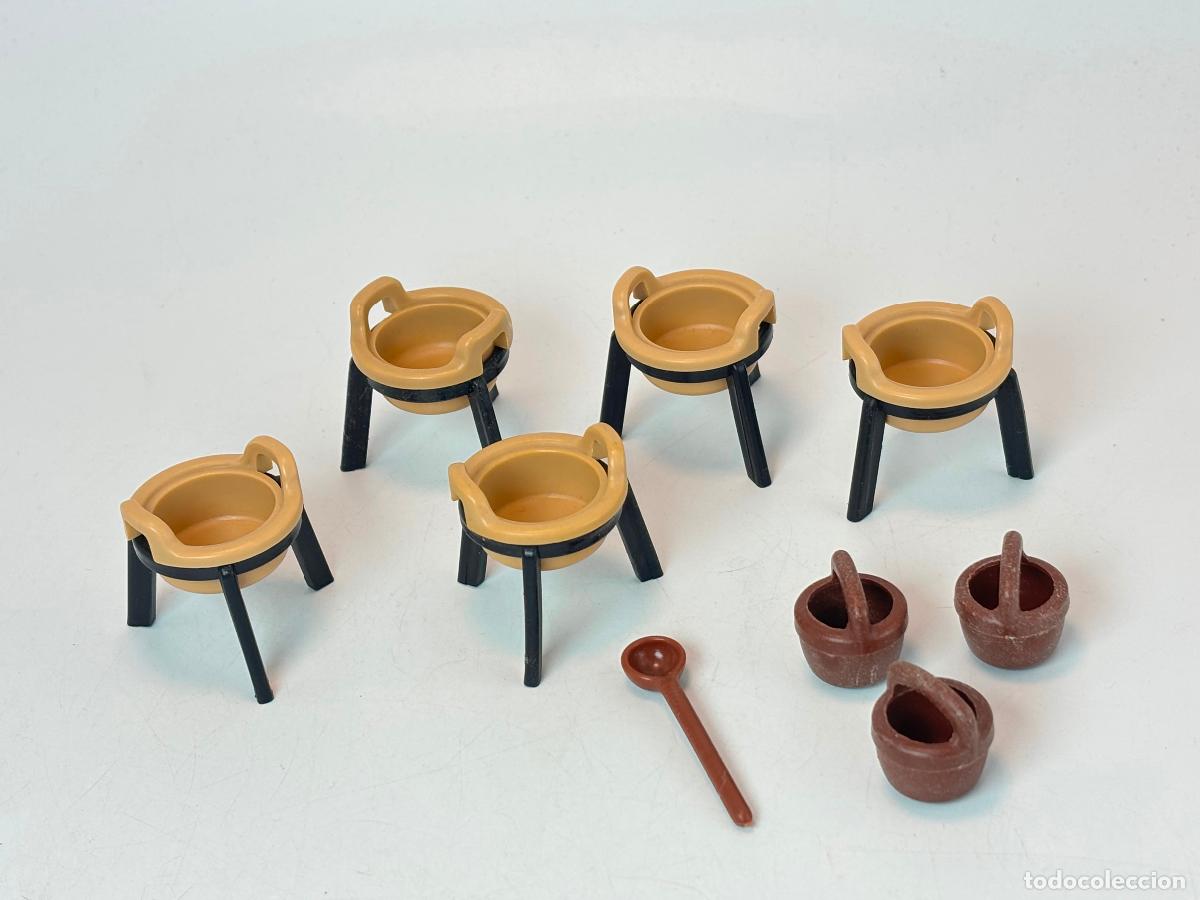 Playmobil: Playmobil lote cubo caldero con tr&iacute;pode