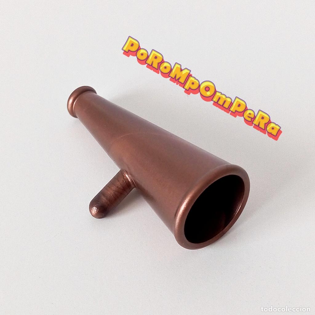 Playmobil: PLAYMOBIL meg&aacute;fono cobrizo similar 4164 5135 ? barco pirata castillo medieval D7