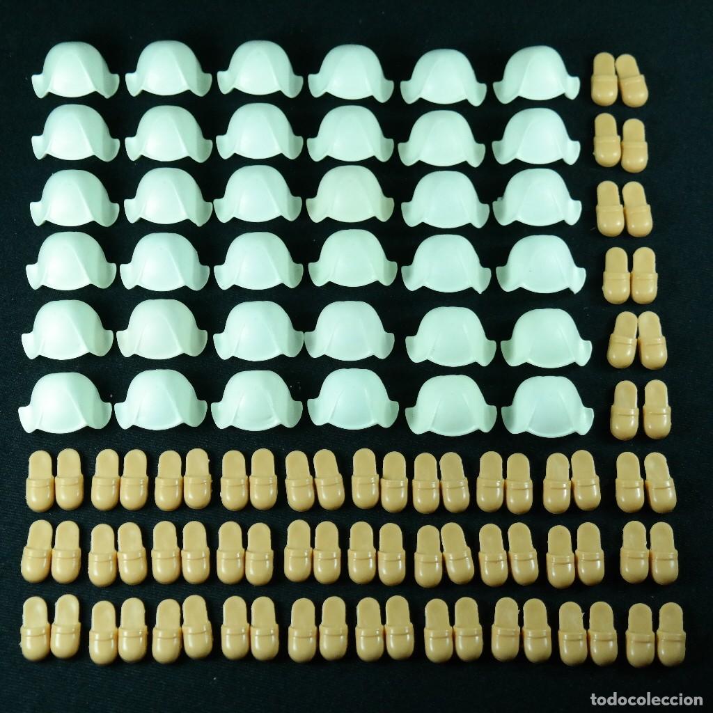 Playmobil: Playmobil 36 cofias totalmente blancas con zapatillas medievales ☼
