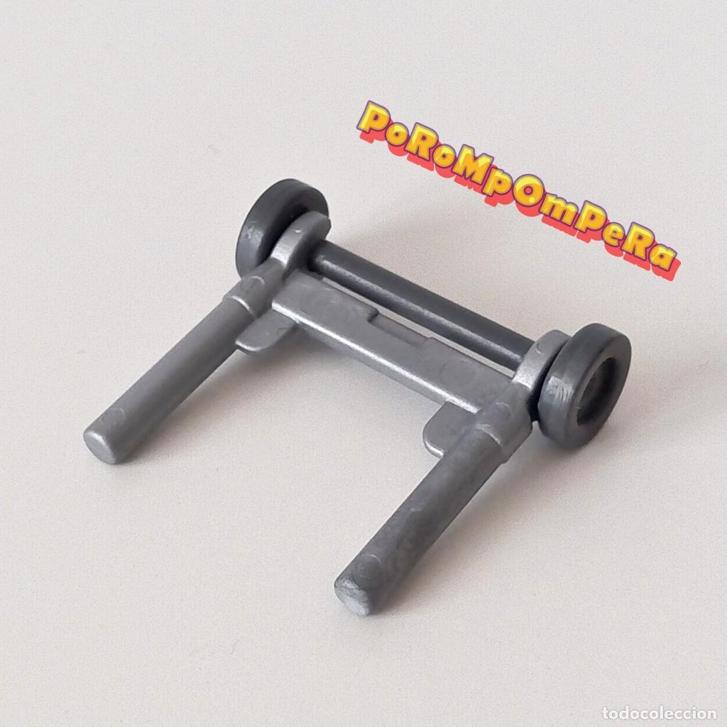 Playmobil: PLAYMOBIL enganche plateado con ruedas carrito incubadora beb&eacute; maternidad hospital 6657 6660 D6