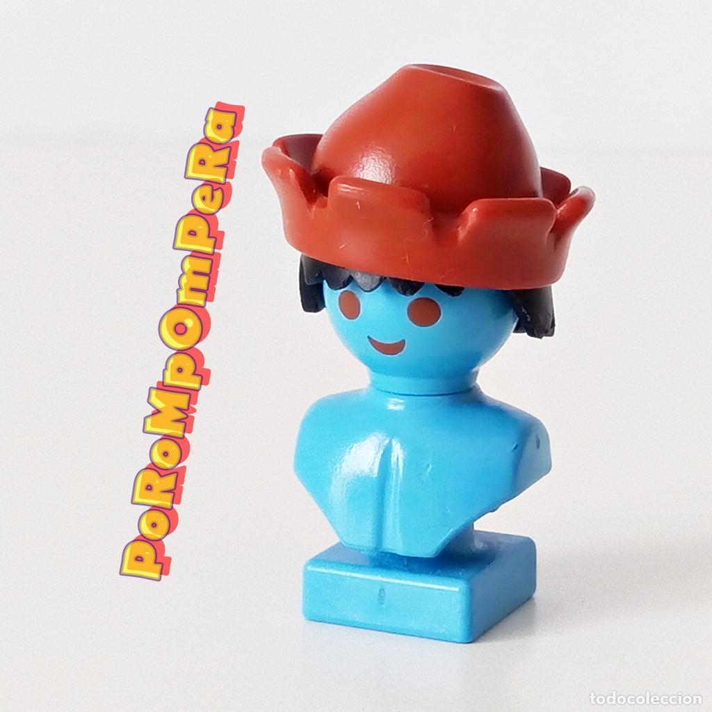 Playmobil: PLAYMOBIL gorro almenado medieval marr&oacute;n sombrero aldeano bel&eacute;n D6