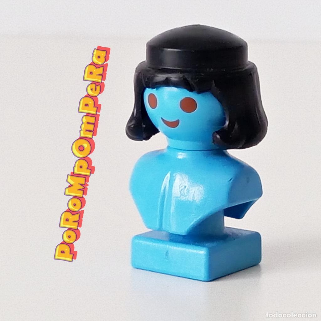 Playmobil: PLAYMOBIL peluca media melena negra pelo cabello moreno paje medieval caballero CUSTOM/COMPLETAR D6