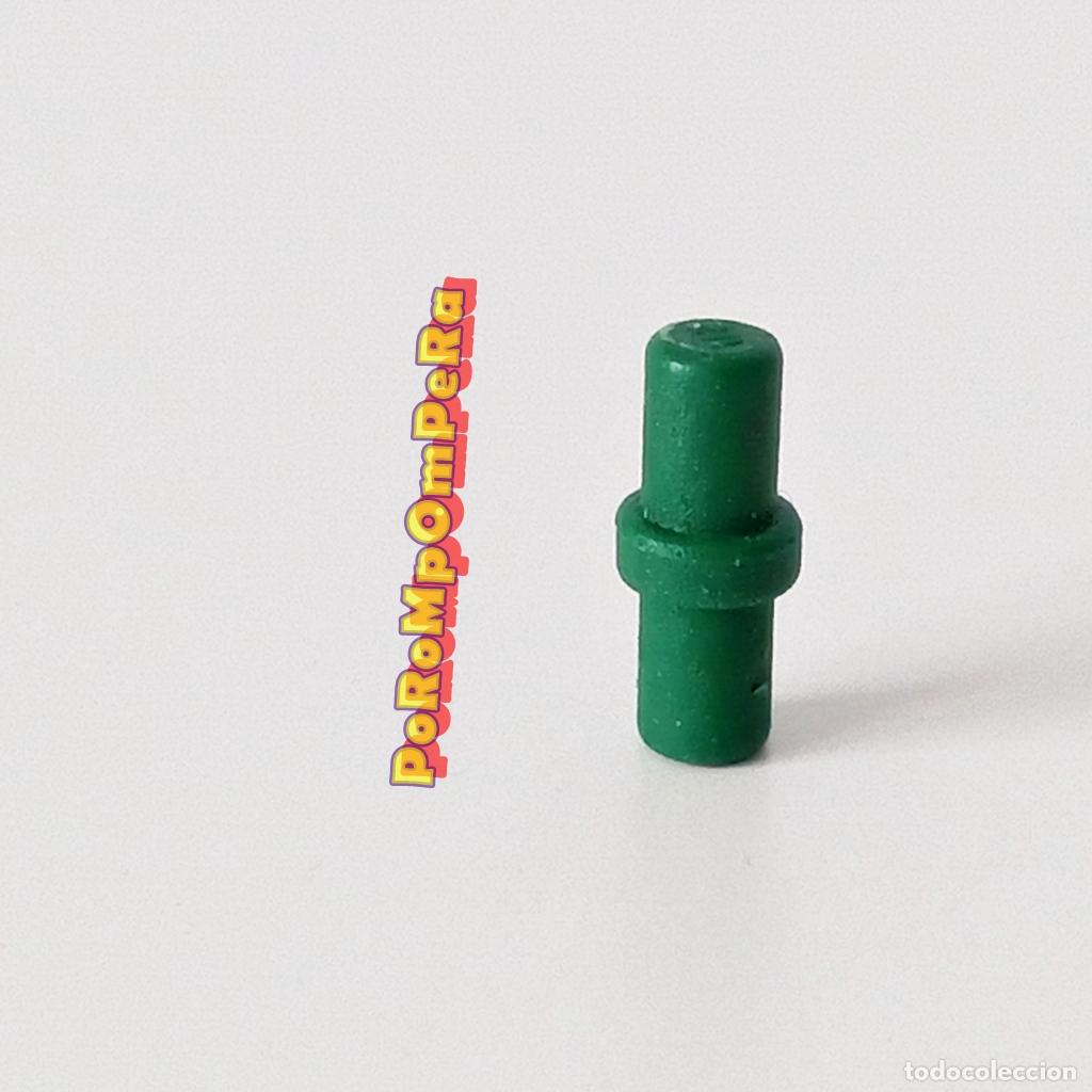 Playmobil: PLAYMOBIL enganche peque&ntilde;o conector doble verde oscuro manguera bomberos D6