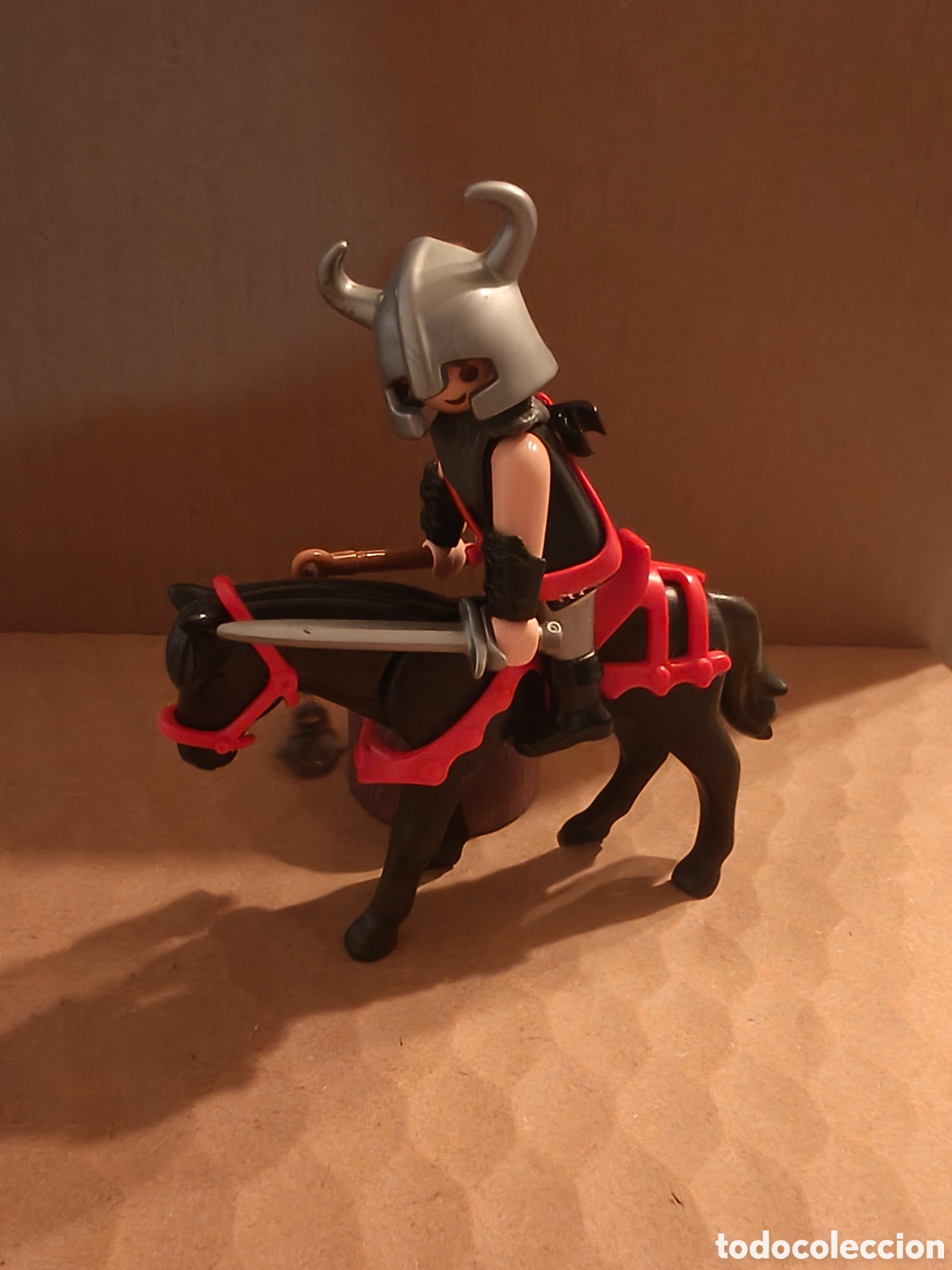 Playmobil: Figura Playmobil caballero con caballo