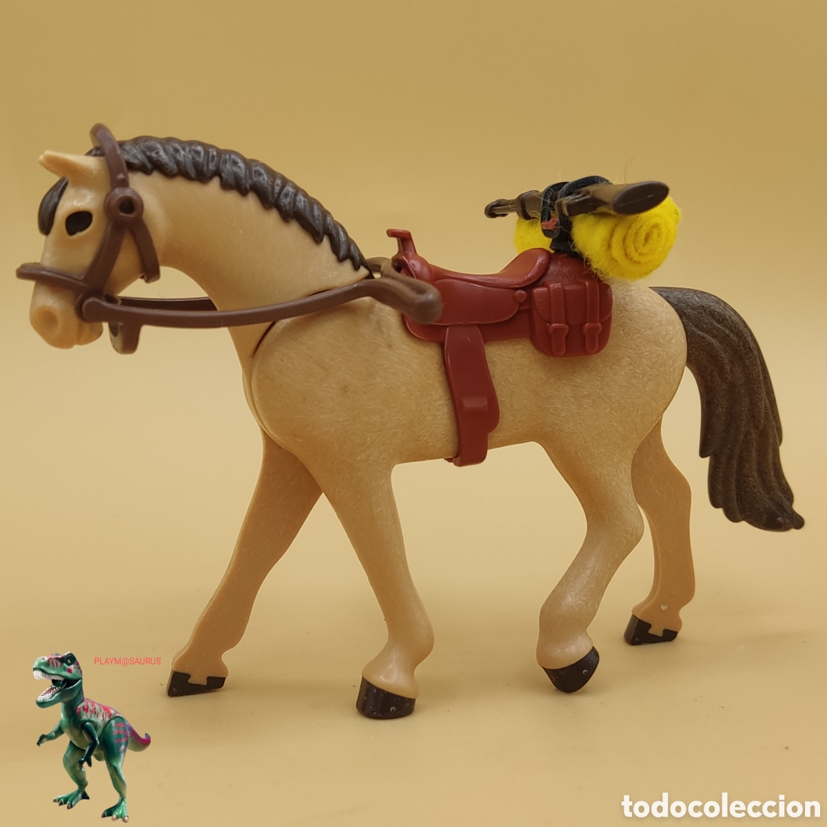 Playmobil: Playmobil caballo western con manta rifle oeste soldado yankee confederado vaquero forajido cowboy