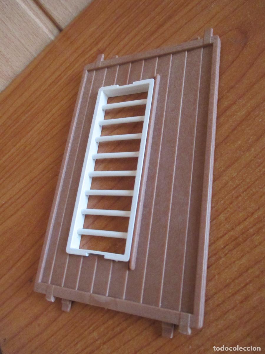 Playmobil: PLAYMOBIL : 1 PIEZA PARED CON VENTANA ENREJADA BLANCA