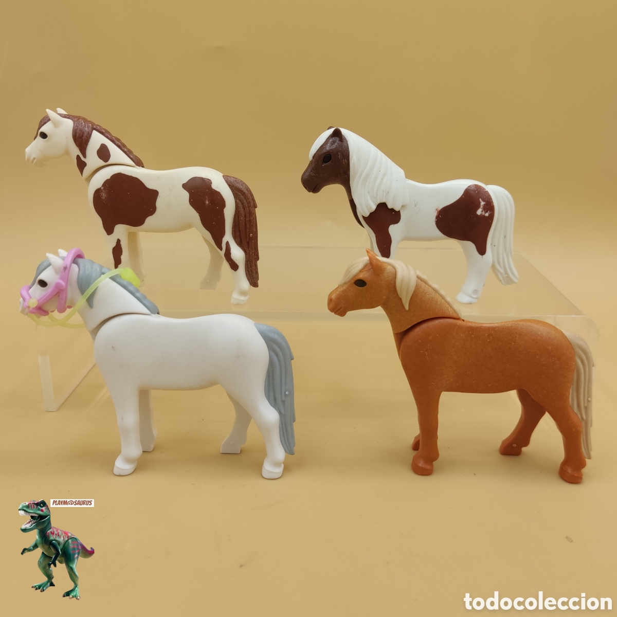 Playmobil: Playmobil lote pony caballo peque&ntilde;o establo rancho granja zoo centro ecuestre animal infantil