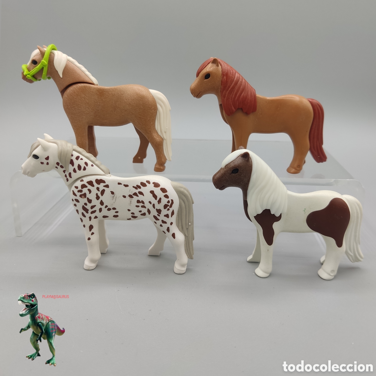Playmobil: Playmobil lote pony caballo peque&ntilde;o establo rancho granja zoo centro ecuestre animal infantil