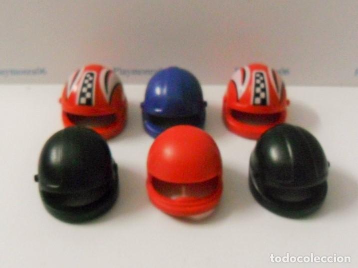 Playmobil: PLAYMOBIL P206 * 6 CASCOS VARIOS COLORES PILOTO SIN VISERA