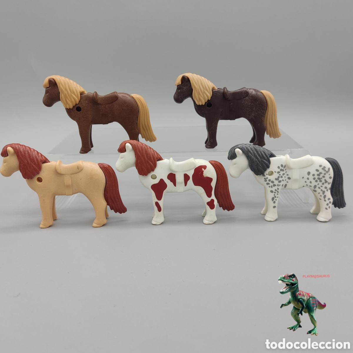 Playmobil: Playmobil lote pony caballo peque&ntilde;o establo rancho granja zoo centro ecuestre animal infantil