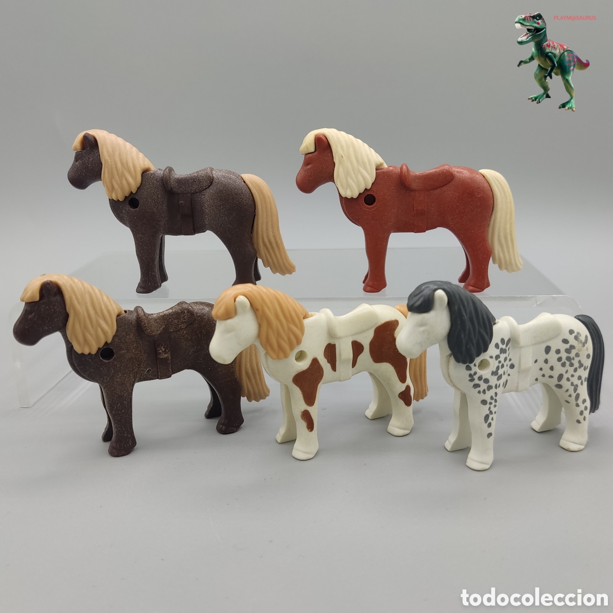 Playmobil: Playmobil lote pony caballo peque&ntilde;o establo rancho granja zoo centro ecuestre animal infantil