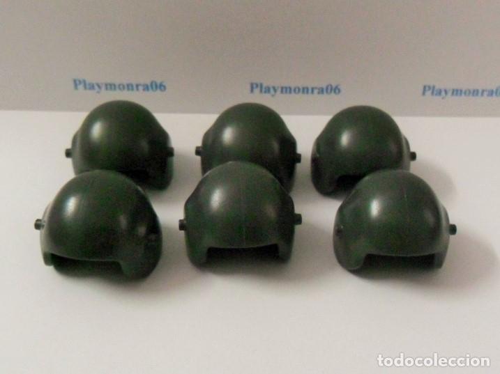 Playmobil: PLAYMOBIL P206 * 6 CASCOS GRIS PILOTO MOTORISTA SIN VISERA