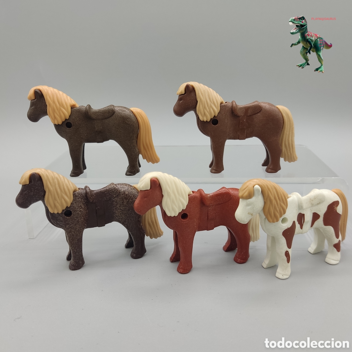 Playmobil: Playmobil lote pony caballo peque&ntilde;o establo rancho granja zoo centro ecuestre animal infantil
