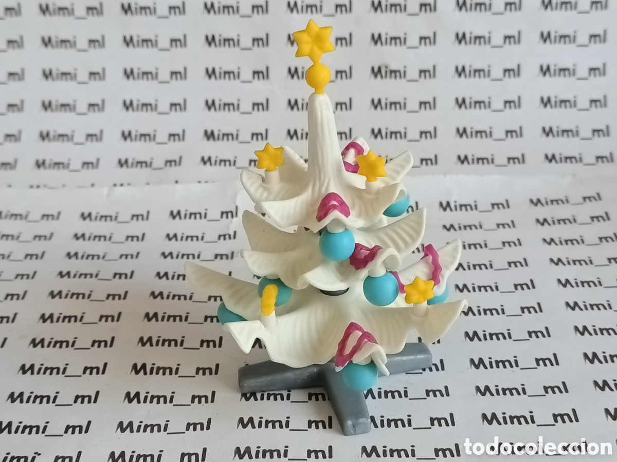 Playmobil: Playmobil &aacute;rbol navide&ntilde;o abeto nevado adornos estrella casa victoriana serie rosa navidad