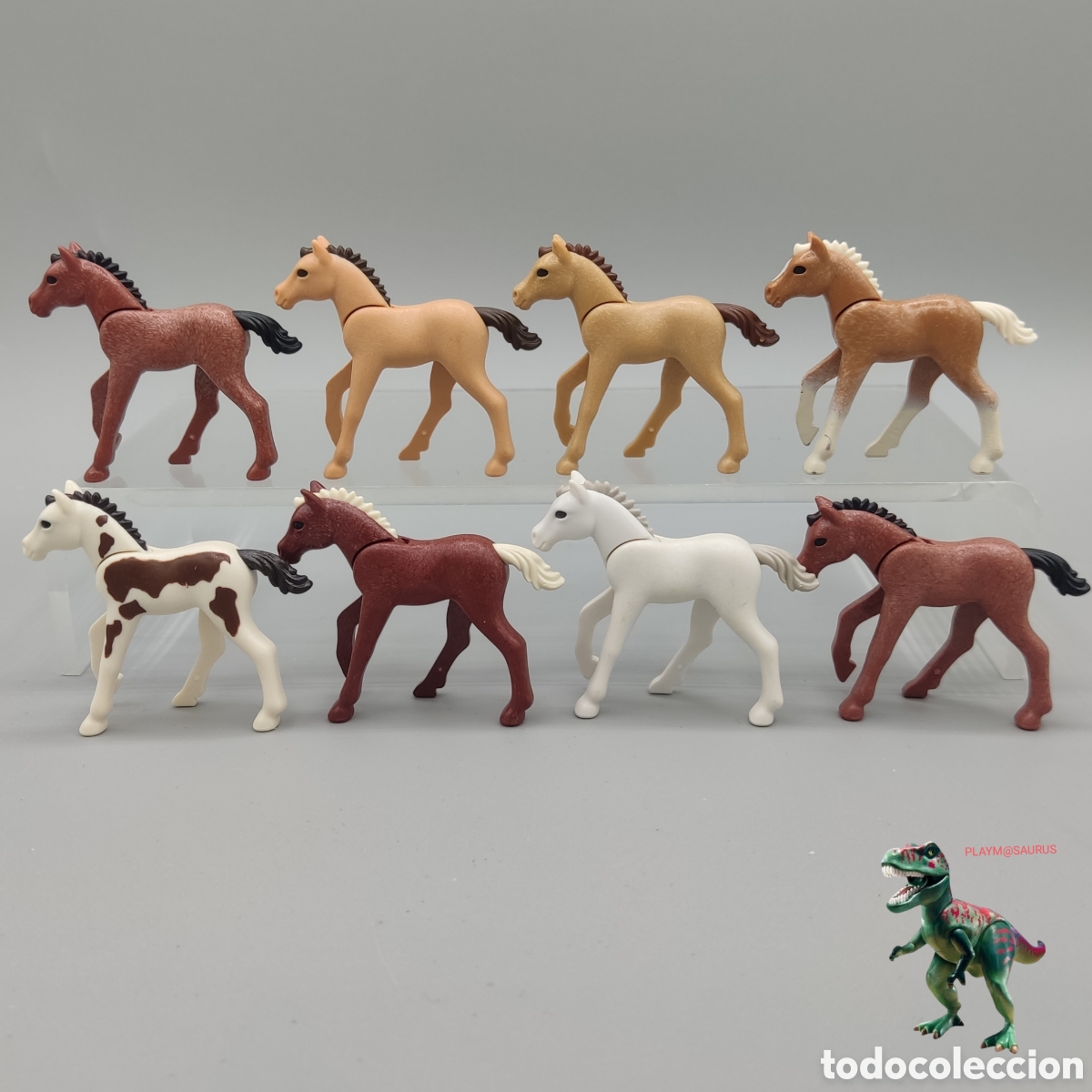 Playmobil: Playmobil lote potro cria de caballo centro ecuestre zoo granja establo hipico trailer equitacion