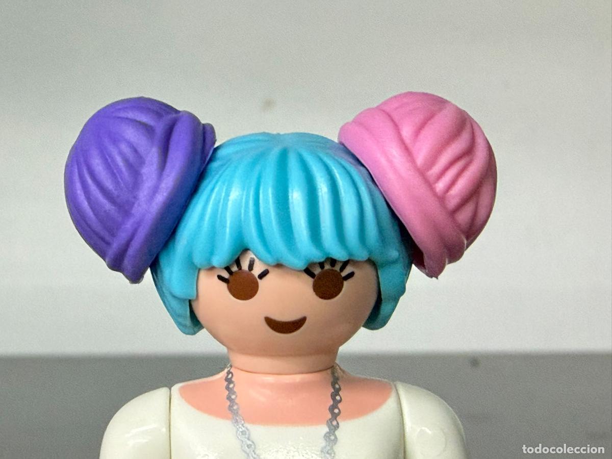 Playmobil: PLAYMOBIL pelo peluca recambio con coletas fashion anime, cabeza no incluida -sob22