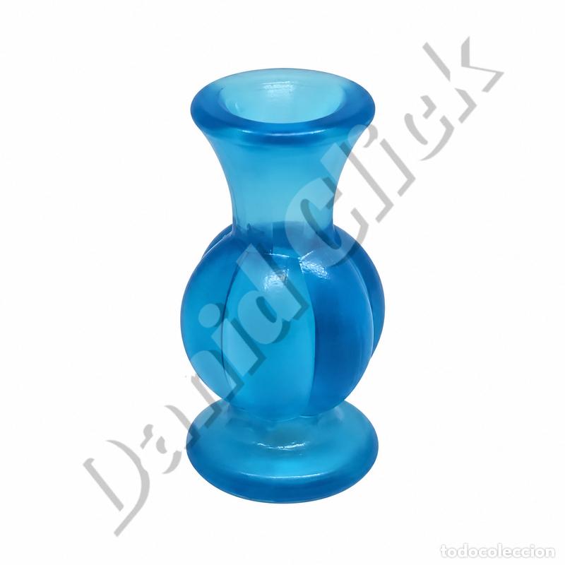 Playmobil: Playmobil Jarr&oacute;n Azul Florero Transl&uacute;cido Decoraci&oacute;n Casa Victoriana Sal&oacute;n