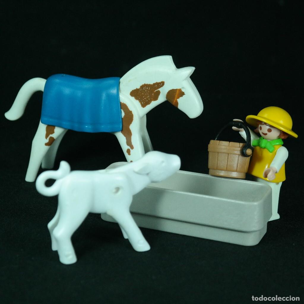 Playmobil: Playmobil ni&ntilde;a con caballo y ternero ☼
