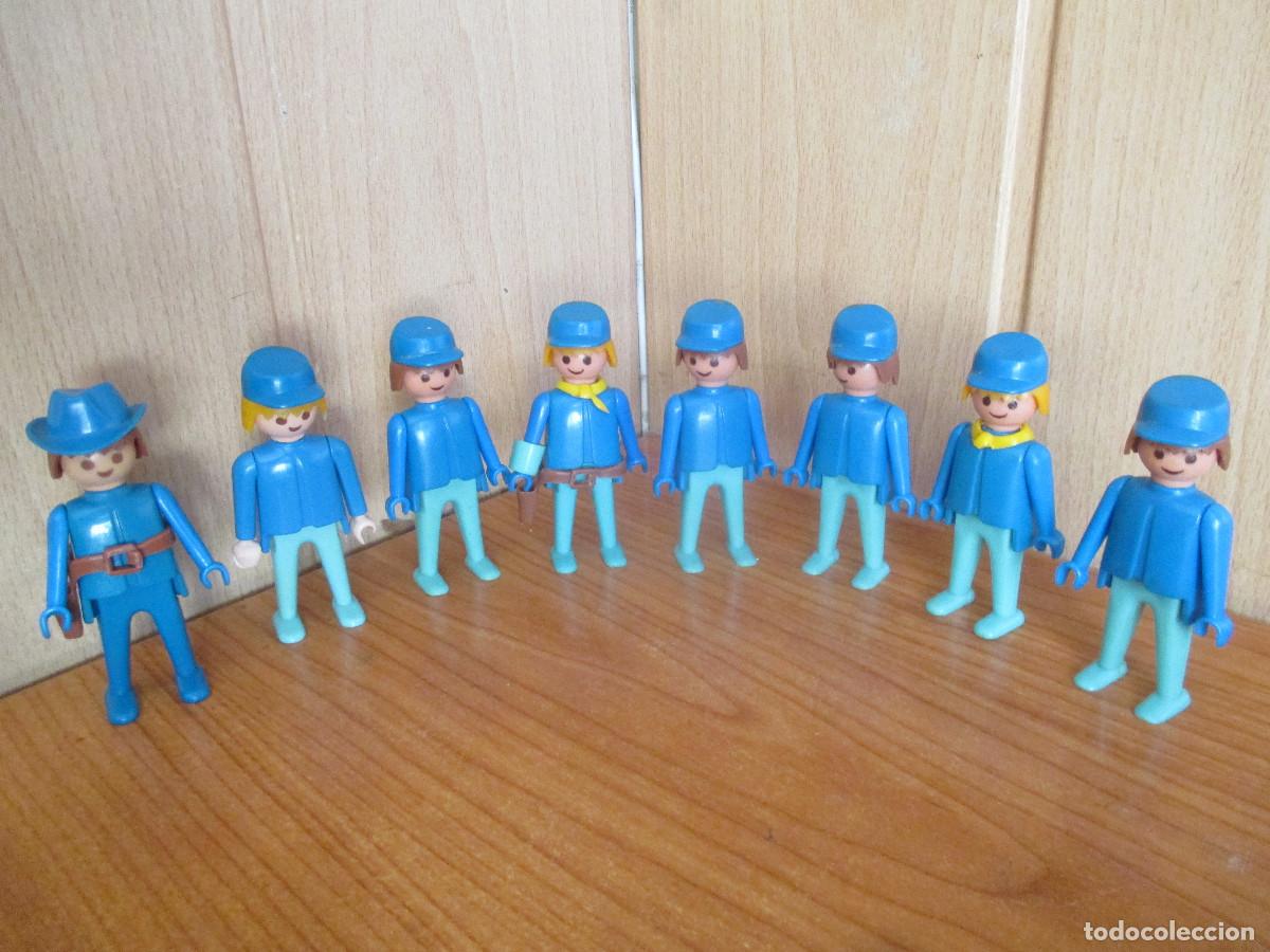 Playmobil: PLAYMOBIL : 1 LOTE DE 8 FIGURAS DE SOLDADOS NORDISTAS O FEDERALES DE BRAZO FIJO