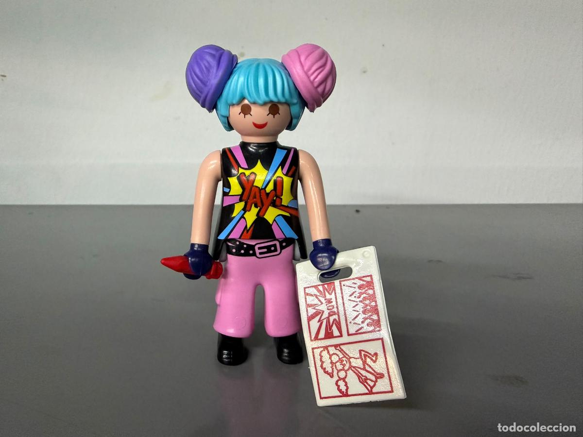Playmobil: PLAYMOBIL figura chica friki pintora moderna con coletas moderna artista-