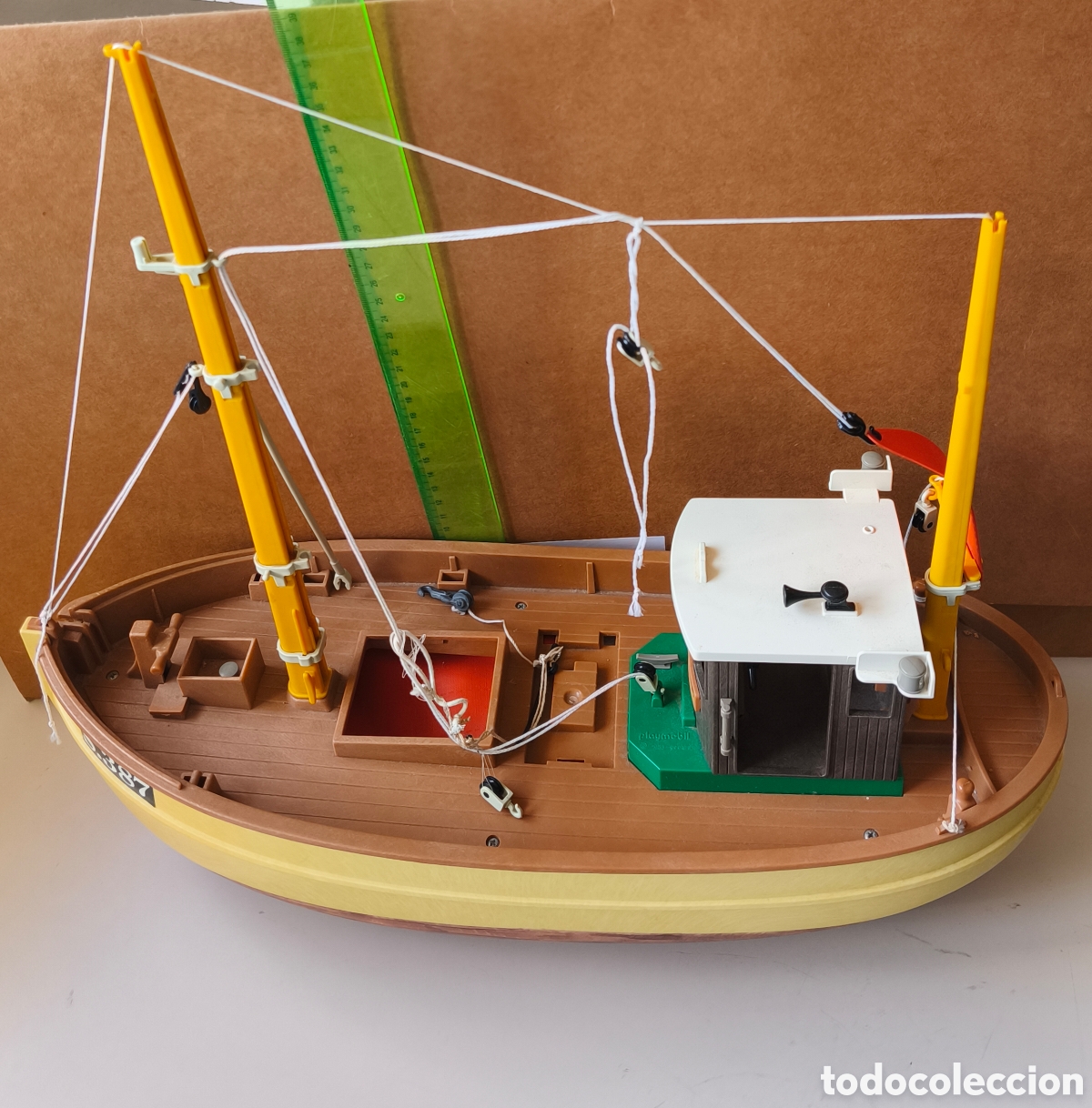 Playmobil: Playmobil 3551 . Barco de pesca susanne 1^ edici&oacute;n espa&ntilde;ola . Geobra 1983.