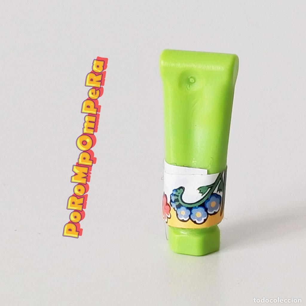 Playmobil: PLAYMOBIL tubo verde envase champ&uacute; pasta dental peluquer&iacute;a ba&ntilde;o cocina dent&iacute;frico D6