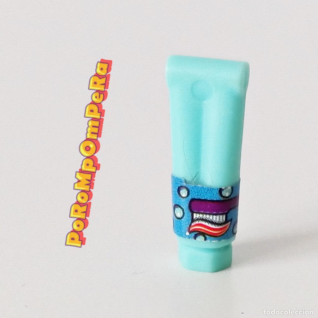 Playmobil: PLAYMOBIL tubo turquesa envase champ&uacute; pasta dental peluquer&iacute;a ba&ntilde;o cocina dent&iacute;frico D6