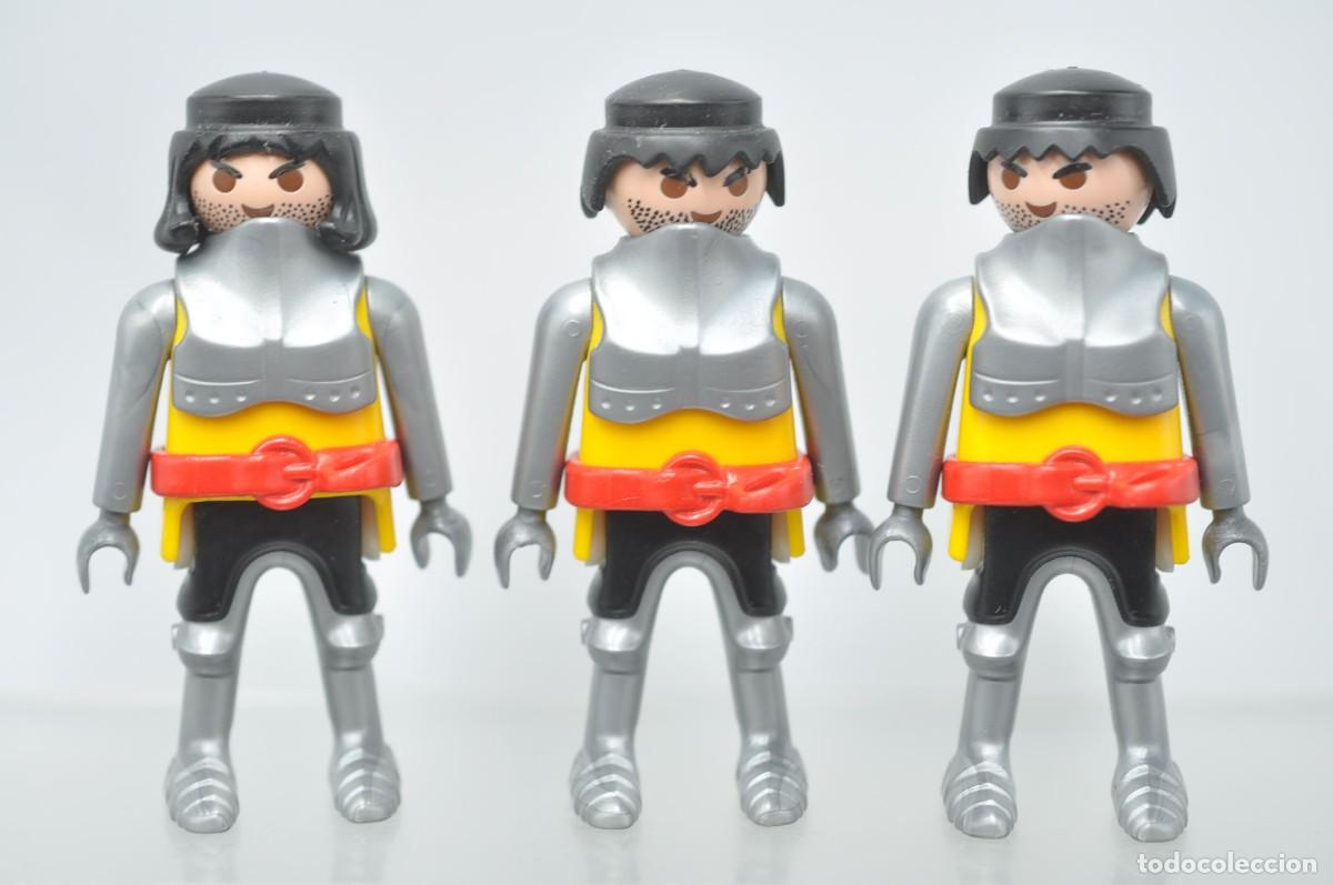 Playmobil: wsk116 Playmobil, figura hombre, 3 guerreros