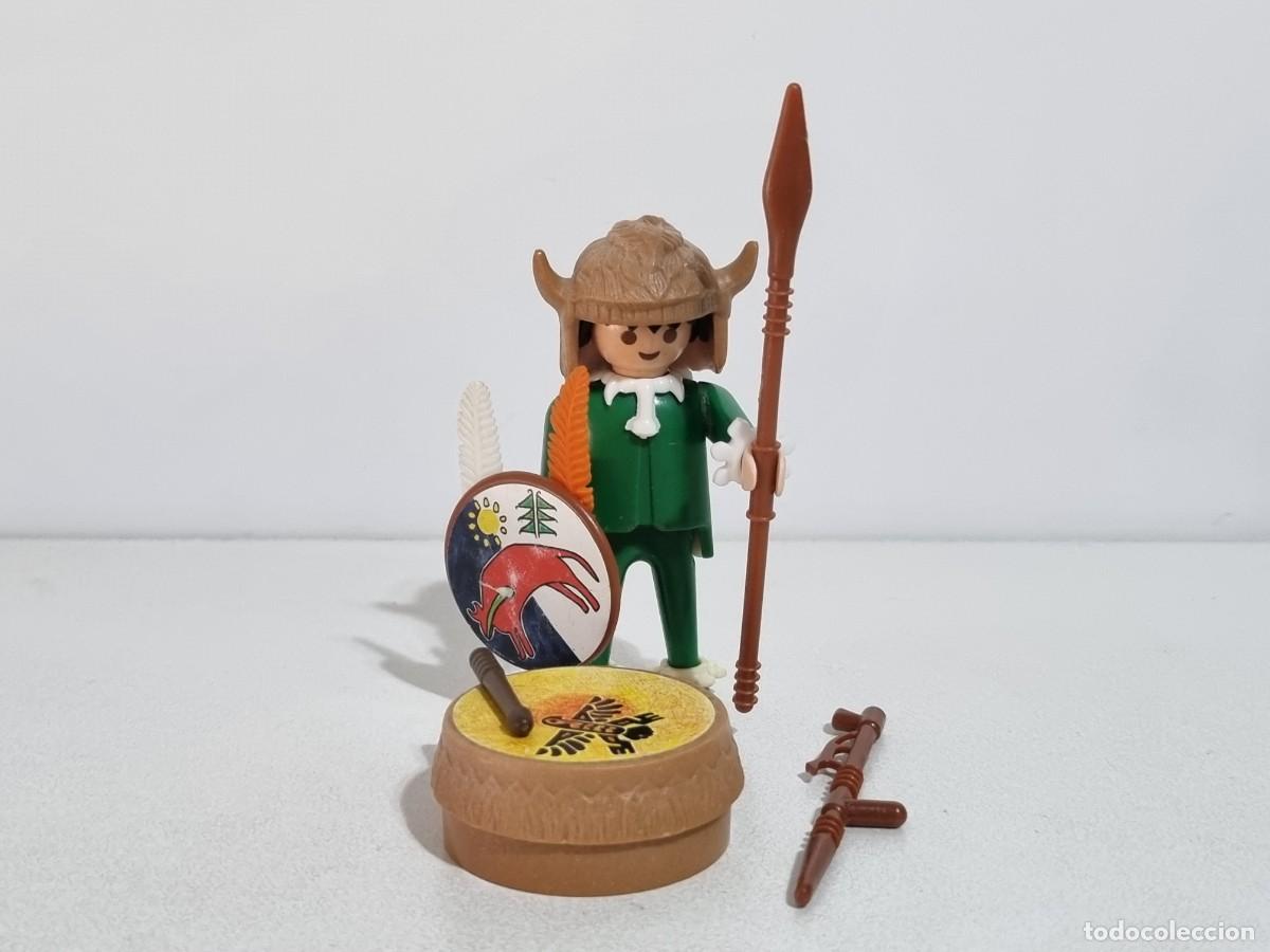 Playmobil: Playmobil 3328 Antiguo Hechicero Chaman Brujo Mago Indio Oeste Western Tambor
