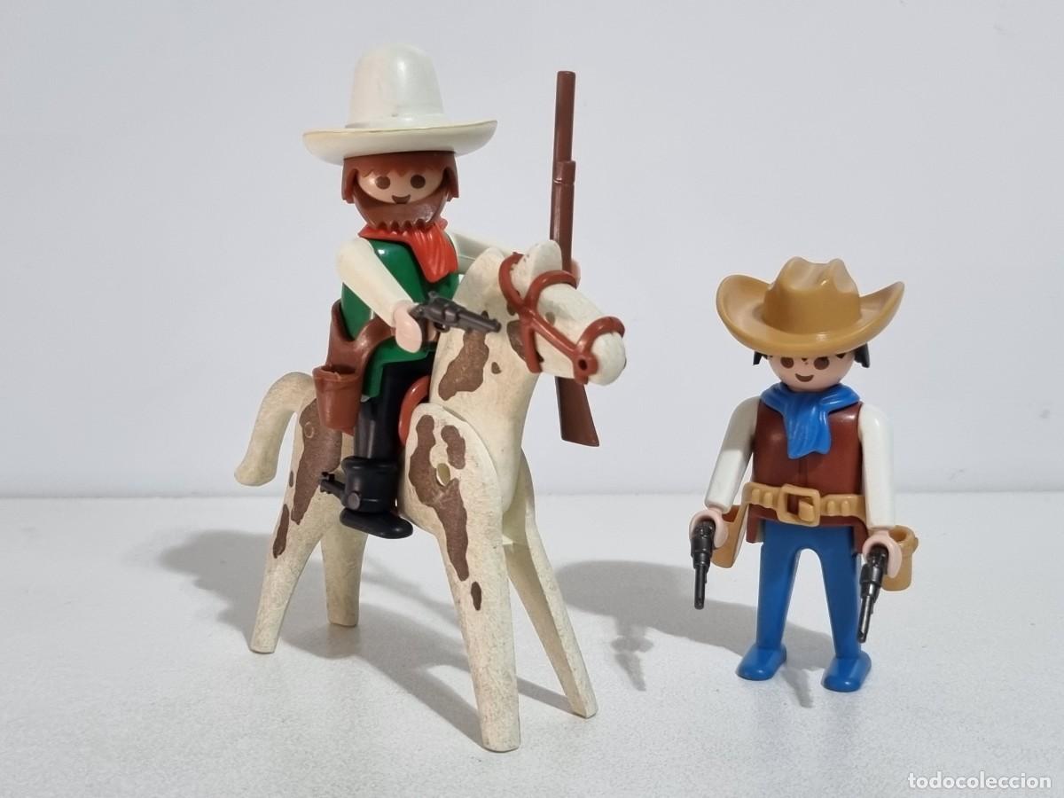 Playmobil: Playmobil 3304 Antiguo Set Vaquero Cuatrero Ganado Granja Rancho Oeste Western