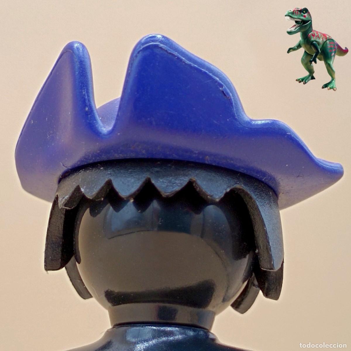 Playmobil: Playmobil sombrero tricornio azul oscuro marinero tripulante barco pirata bucanero 4290 4753 5136
