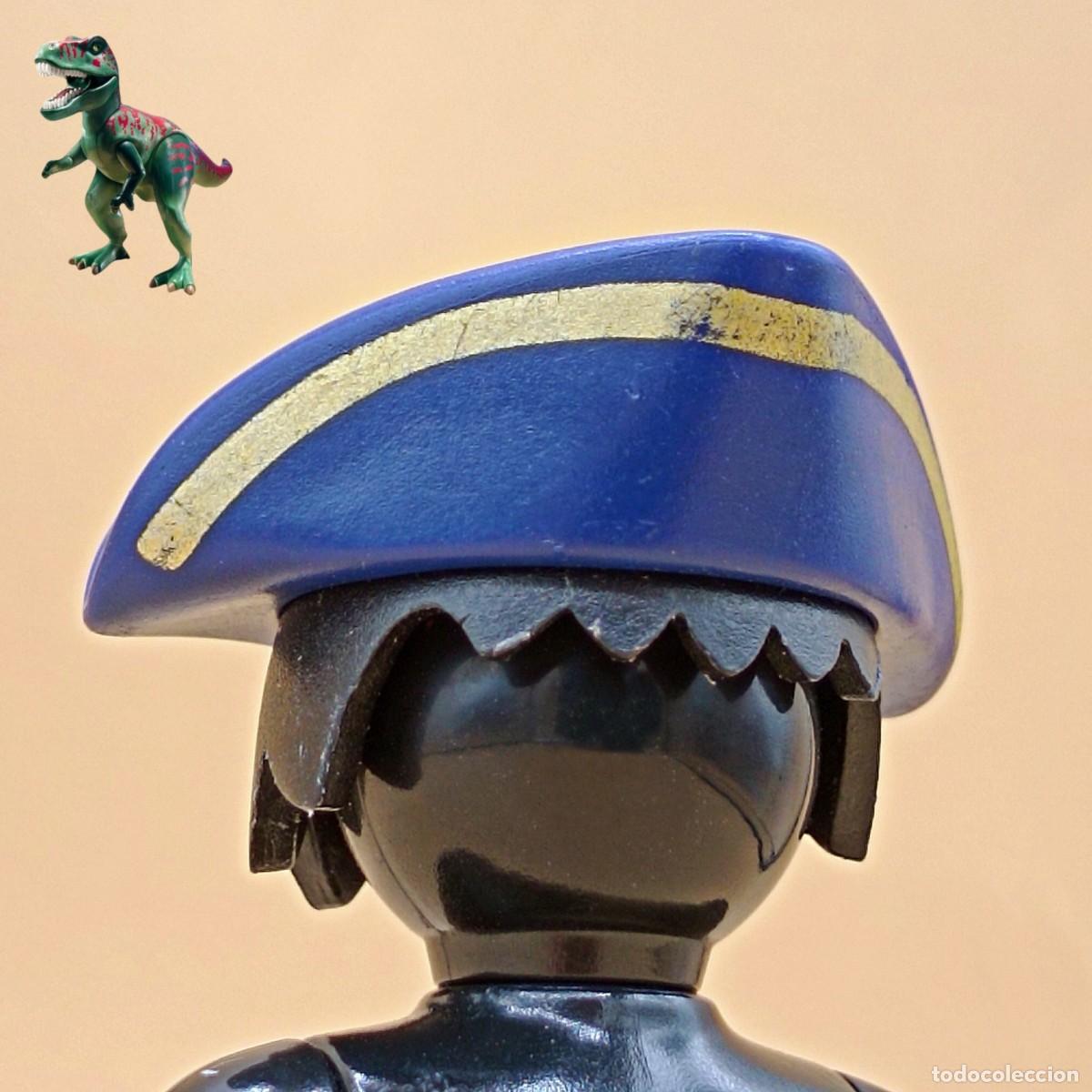 Playmobil: Playmobil sombrero tricornio azul borde dorado marinero tripulante capitan pirata barco 5814