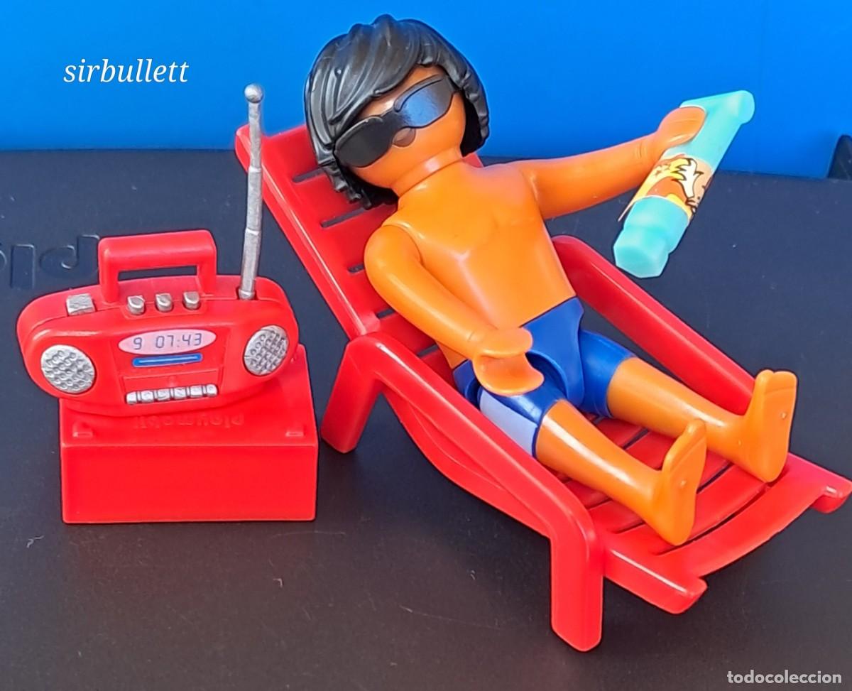 Playmobil: Figura Hombre Bronceado Tumbona. Playmobil