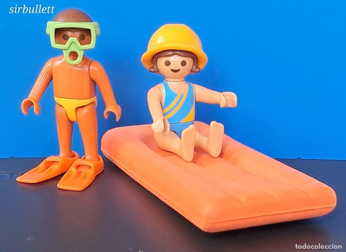 Playmobil: Figuras Ni&ntilde;os Colchoneta. Playmobil. Verano Vacaciones
