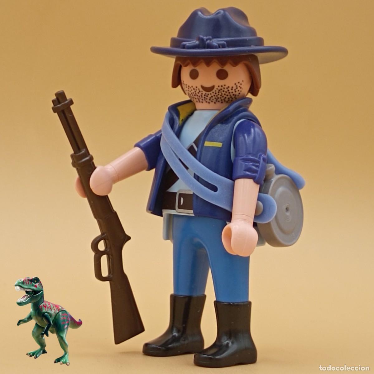 Playmobil: Playmobil figura soldado nordista unionista yankee caballeria guerra civil americana oeste western