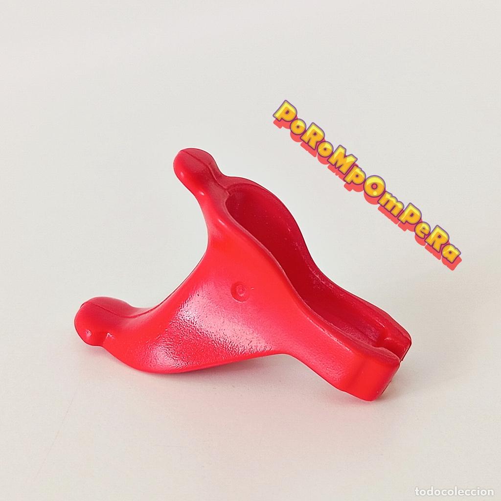 Playmobil: PLAYMOBIL silla de montar roja caballo 2&ordf; generaci&oacute;n montura medieval oeste F5